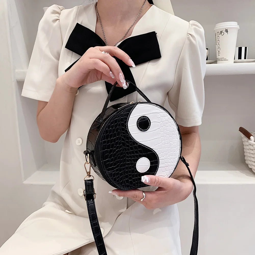 Women Tai Chi Messenger Bags Small Shoulder Bags Ladies Crossbody Bags