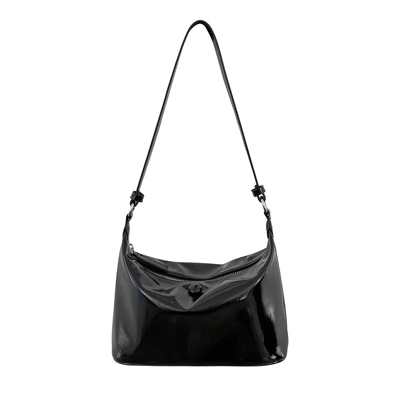 Women Soft PU Leather Shoulder Side Bags Solid Travel Handbags Purses