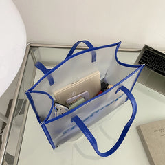 Women Transparent Composite Bags Shoulder Shopping Tote Bag
