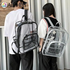 Women Transparent Layers Knapsack Rucksack Large Capacity Backpacks