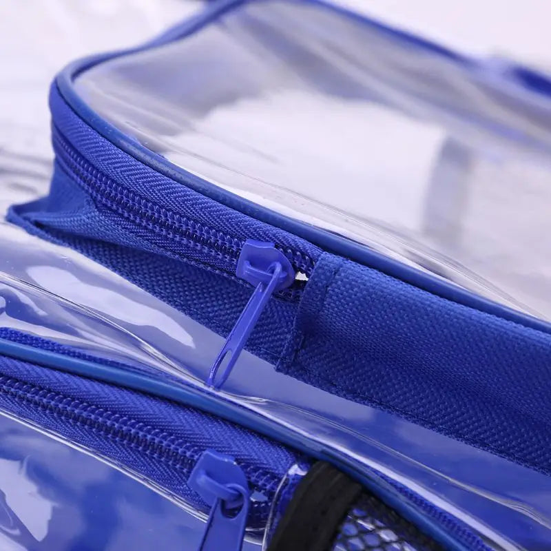 Women Clear PVC Backpack Travel Shoulder Bag School Bookbags