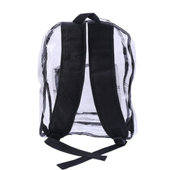 Women Clear PVC Backpack Travel Shoulder Bag School Bookbags