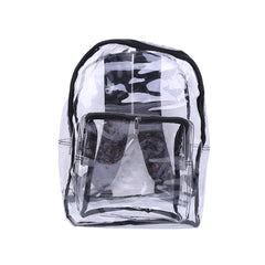 Women Clear PVC Backpack Travel Shoulder Bag School Bookbags