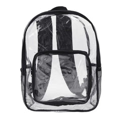 Women Clear PVC Backpack Travel Shoulder Bag School Bookbags