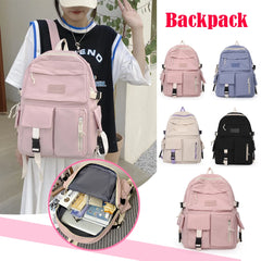 Travel Canvas Hit Backpack Preppy Style School Students Large Capacity Rucksack