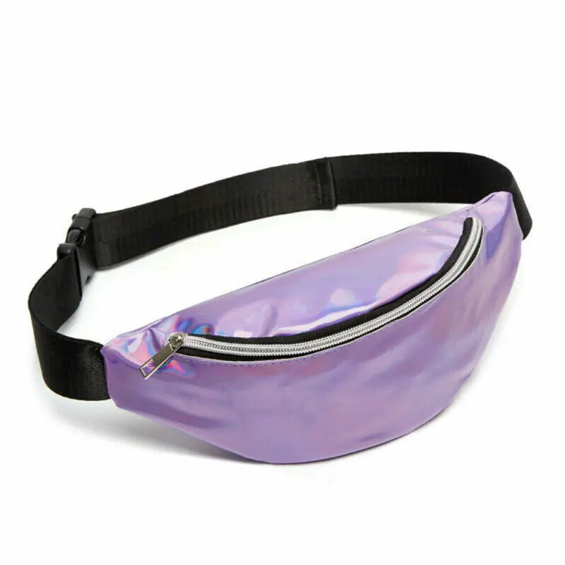 Glitter Multicolor Waist Pack Fanny Pack Money Belt Wallet