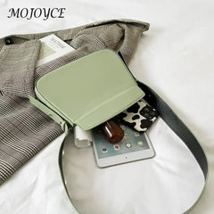 Women Underarm Bags Solid Shoulder Handbags Zipper Clutch PU Leather