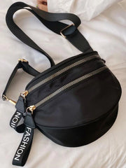 Women Waist Bag Large Capacity Crossbody Chest Bags Banana Pack PU Leather