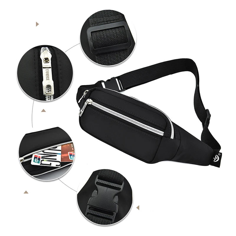 Waist Bag Pack Purse Belt Bags Pouch Fanny Pack Travel Cell Phone Bag