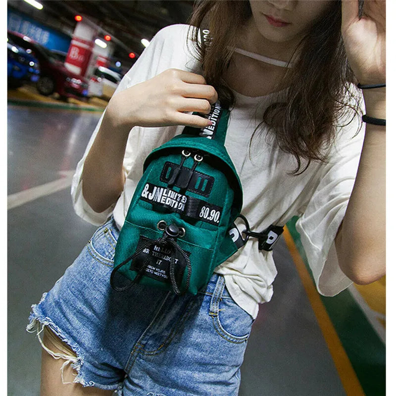Women Waist Bag Pack Purse Chest Shoulder Bag Travel Pouch Zipper Purse