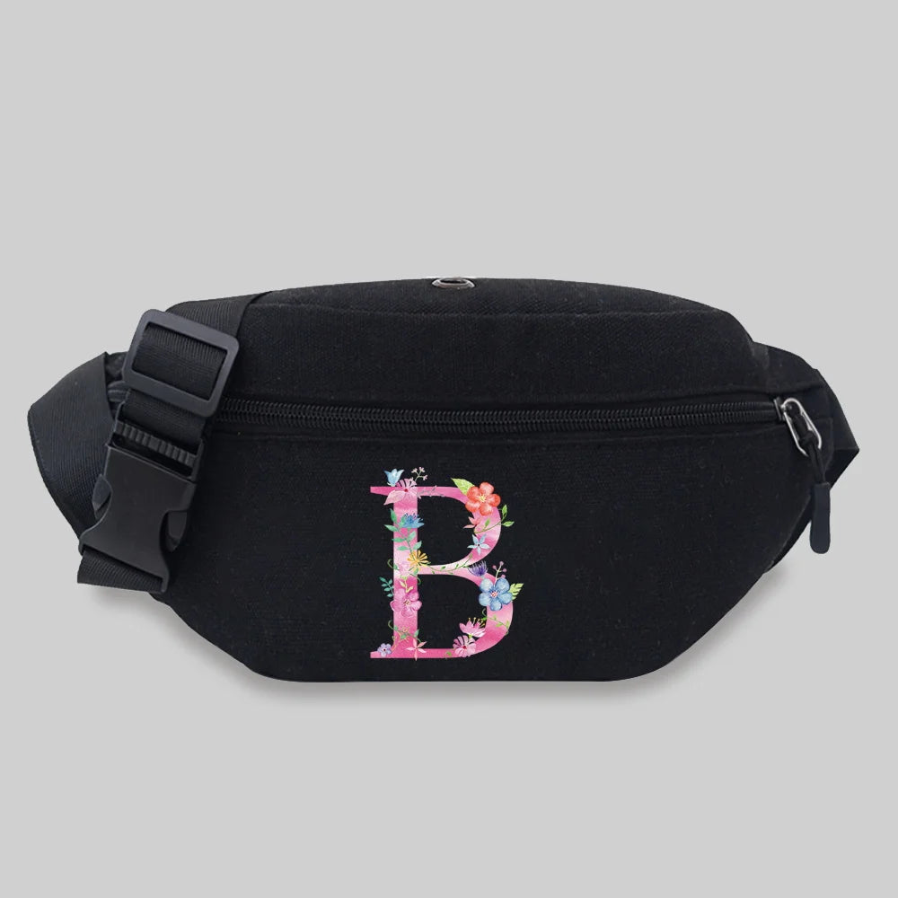 Women Waist Bag Packs Female Phone Purses Ladies Chest Messenger Bags Pink Serie
