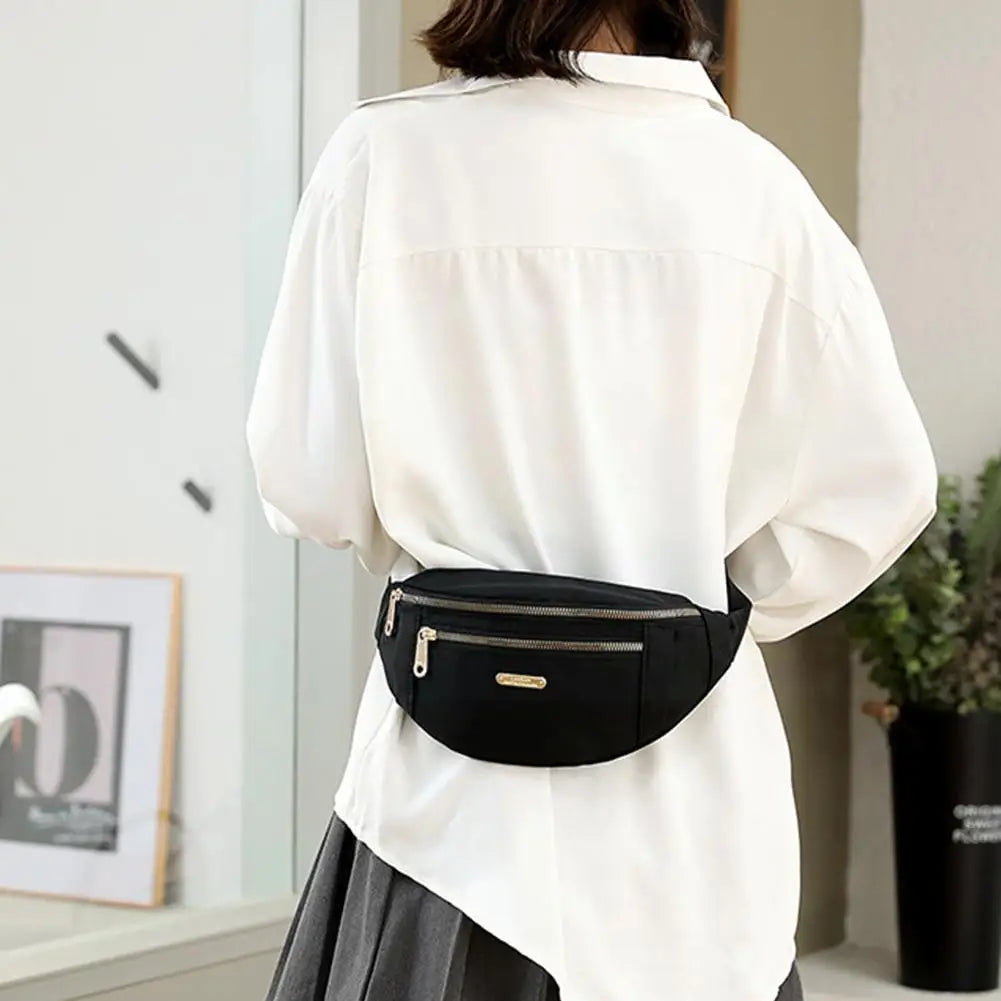 Women Waist Bag Waterproof Shoulder Messenger Large Sport Bag