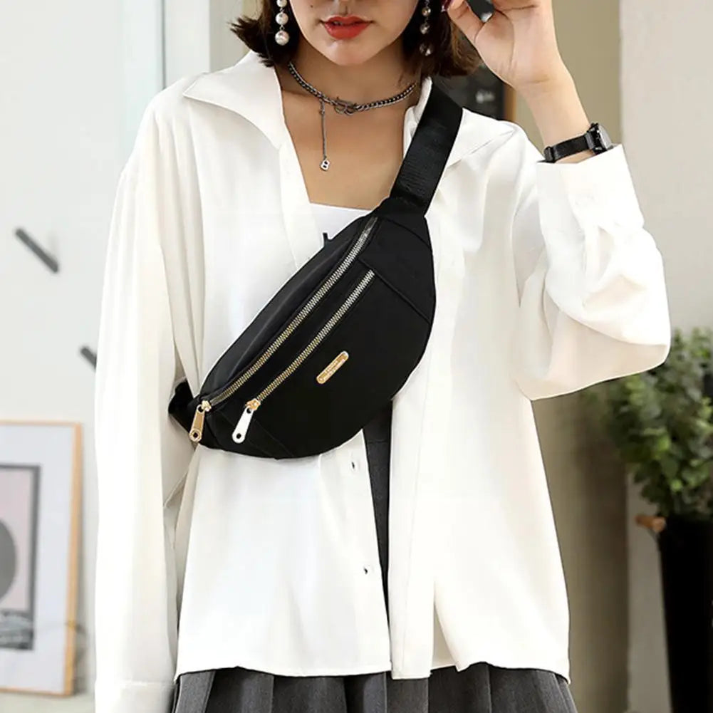 Women Waist Bag Waterproof Shoulder Messenger Large Sport Bag