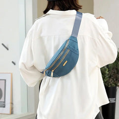 Women Waist Bag Waterproof Shoulder Messenger Large Sport Bag