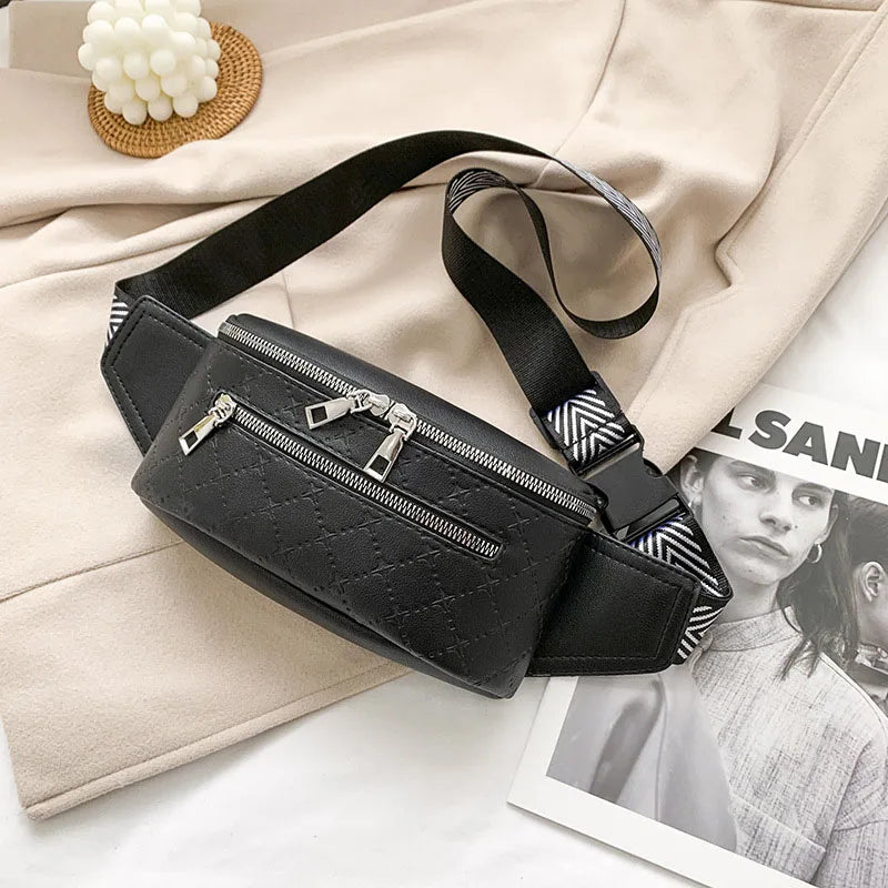 Women Waist Bags PU Leather Fanny Pack Shoulder Crossbody Bags