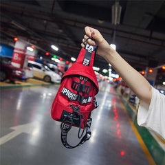 Women Waist Nylon Belt Zipper Waist Bag Casual Chest Bum Bag
