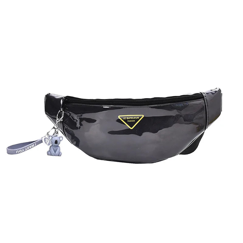 Women Waist Pack PVC Clear Jelly Chest Bag Waterproof Fanny Pack