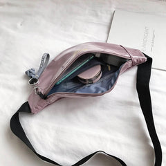 Women Waist Pack PVC Clear Jelly Chest Bag Waterproof Fanny Pack