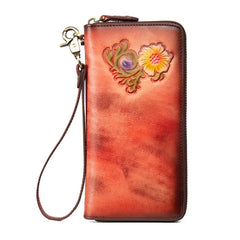 Women Wallet Leather Handword Lady Purse Money Bag CellPhone Pocket