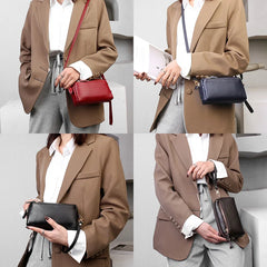 Women Wallets Clutch Bag Leather Small Bags Multi-card Position Compact Diagonal