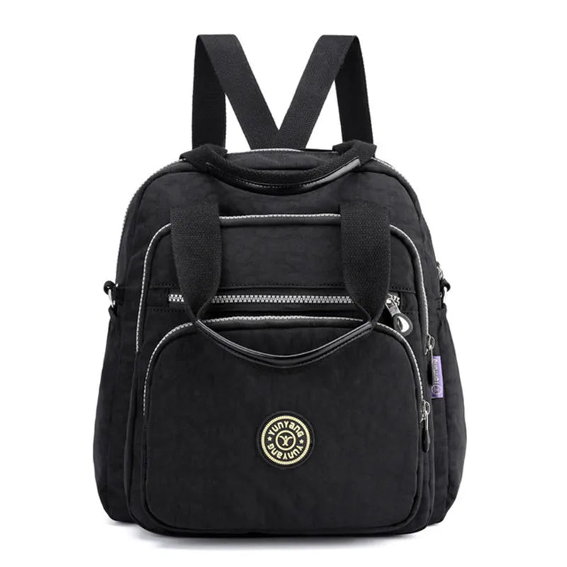 Women Waterproof Nylon Backpack Style Designers Shoulder School Bag