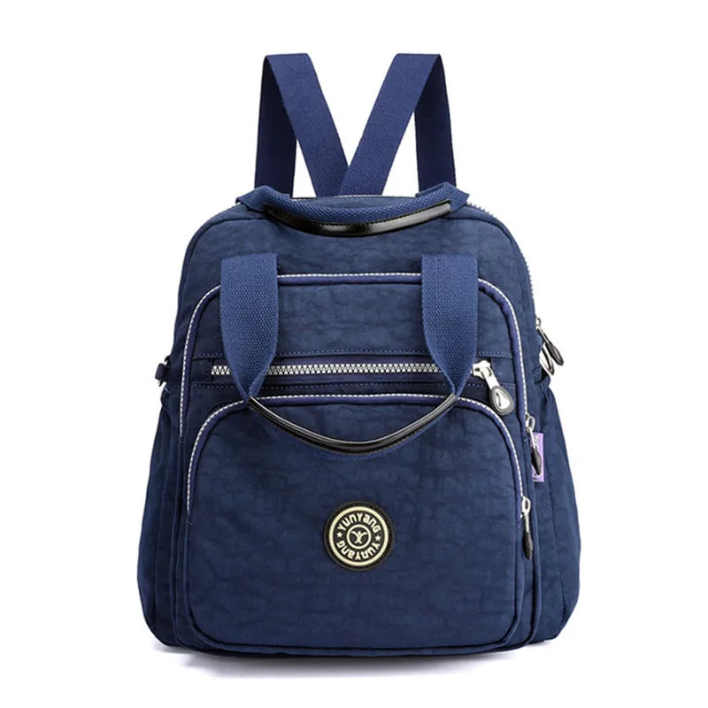 Women Waterproof Nylon Backpack Style Designers Shoulder School Bag