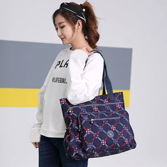 Nylon Waterproof Shoulder Bag Cross Body Messenger Large Capacity Totes