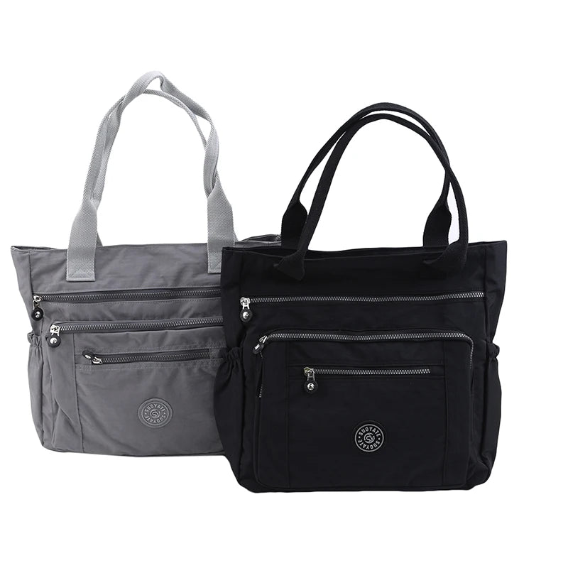 Nylon Waterproof Shoulder Bag Cross Body Messenger Large Capacity Totes