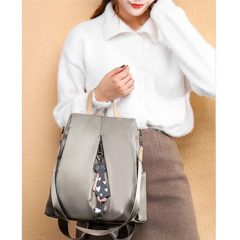 Women Waterproof Oxford Cloth Casual Travel Backpack