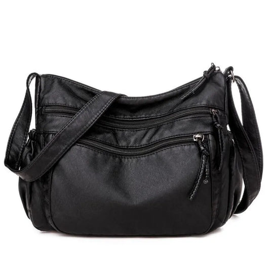 Wild Multi-Layer Shoulder Bag Large Capacity Crossbody Handbag