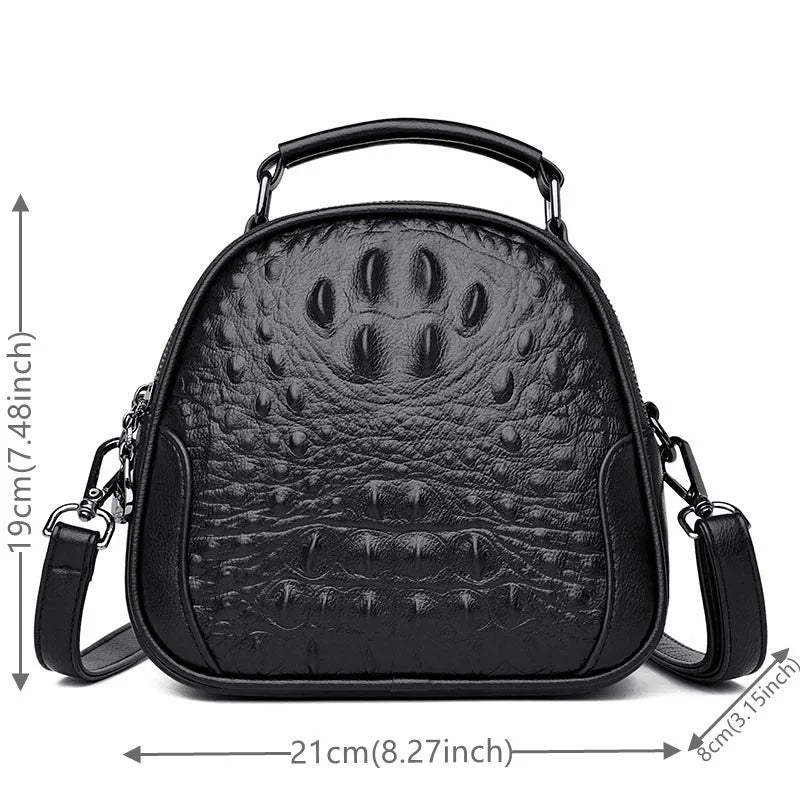 Vintage Small Messenger Bag PU Leather Lady Handbag