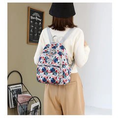 Nylon Women's Backpack for Teen Girls School Travel Handbags