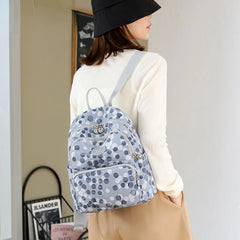 Nylon Women's Backpack for Teen Girls School Travel Handbags