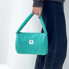 Plush Handbag Faux Fur Underarm Bag
