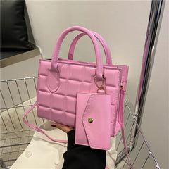 Women's Lacquered Embossed Cross-body Bag