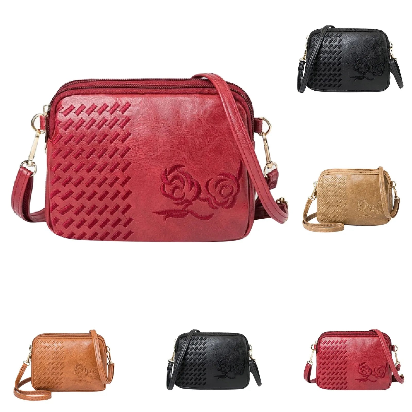 Women's Shoulder Bag Functional Zipper Pocket