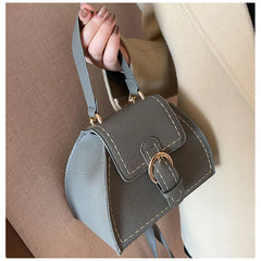 Women's Metal Buckle Small Square Bag Retro Street One Shoulder Diagonal Handbag