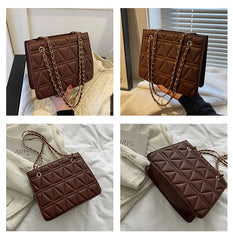 Leather Chain Shoulder Bag for Women Messenger Female Bag