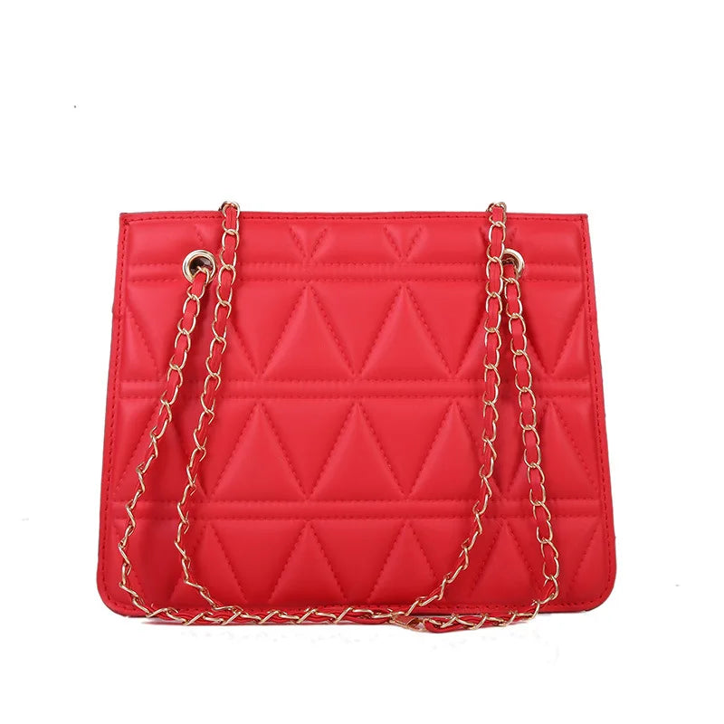 Leather Chain Shoulder Bag for Women Messenger Female Bag