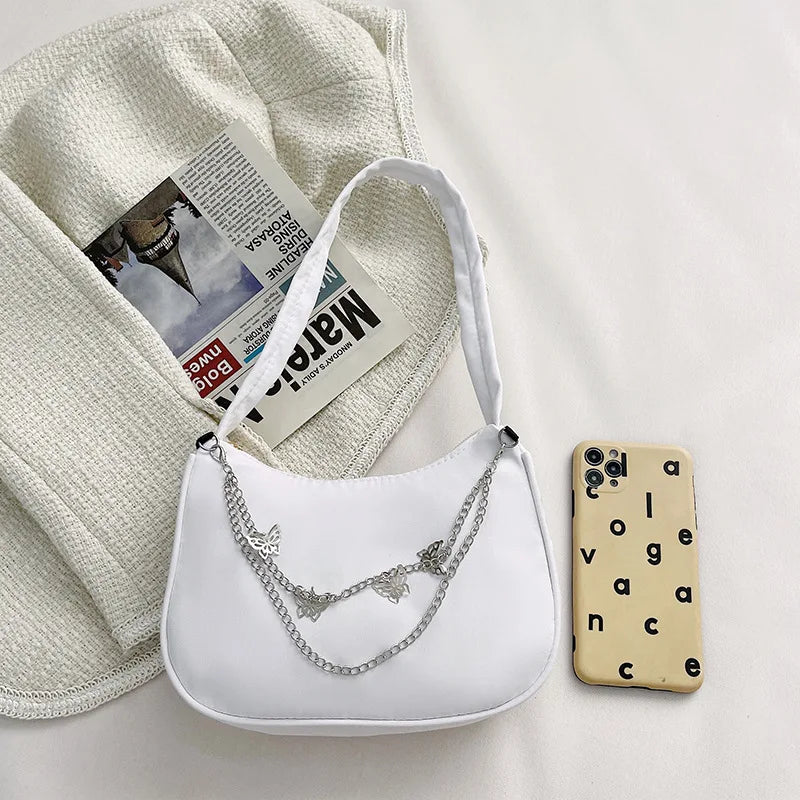 Vintage Chain Small Square Bag Shoulder Bag Ladies Handbag