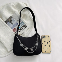 Vintage Chain Small Square Bag Shoulder Bag Ladies Handbag