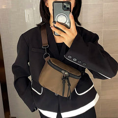 Women's Nylon Band Fanny Pack Shoulder Crossbody Chest Bag