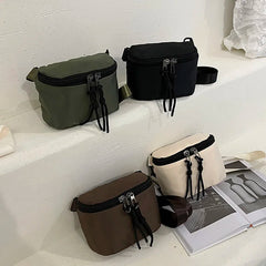 Women's Nylon Band Fanny Pack Shoulder Crossbody Chest Bag