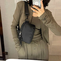 Women's Nylon Band Fanny Pack Shoulder Crossbody Chest Bag