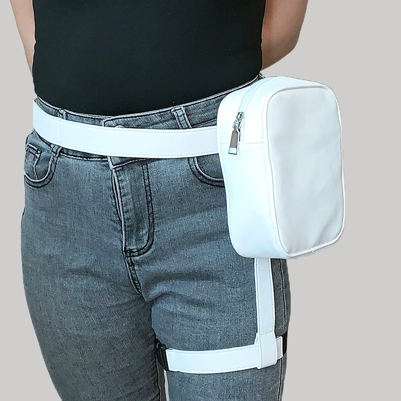 Women's Belt Bag Fanny Pack Motorcycle Leg Bag Outdoor Hiking Waist Bags