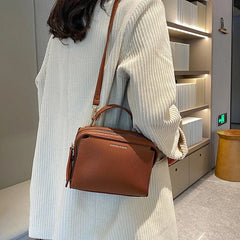 Women's Orange Crossbody Bag, Green Shoulder Messenger Handbag