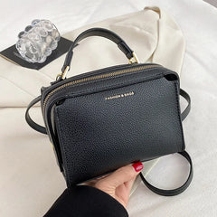 Women's Orange Crossbody Bag, Green Shoulder Messenger Handbag
