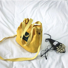 Canvas Shoulder Bag Tote Purse Travel Bucket Bag