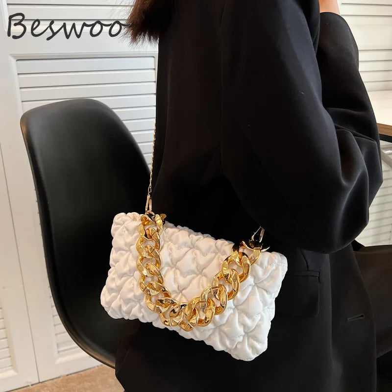 Women's Crossbody Bag Minority Ladies Handbags Women Bags Folds Bubble Shoulder