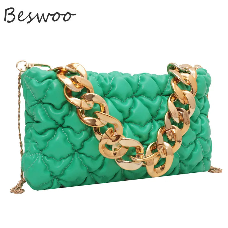 Women's Crossbody Bag Minority Ladies Handbags Women Bags Folds Bubble Shoulder
